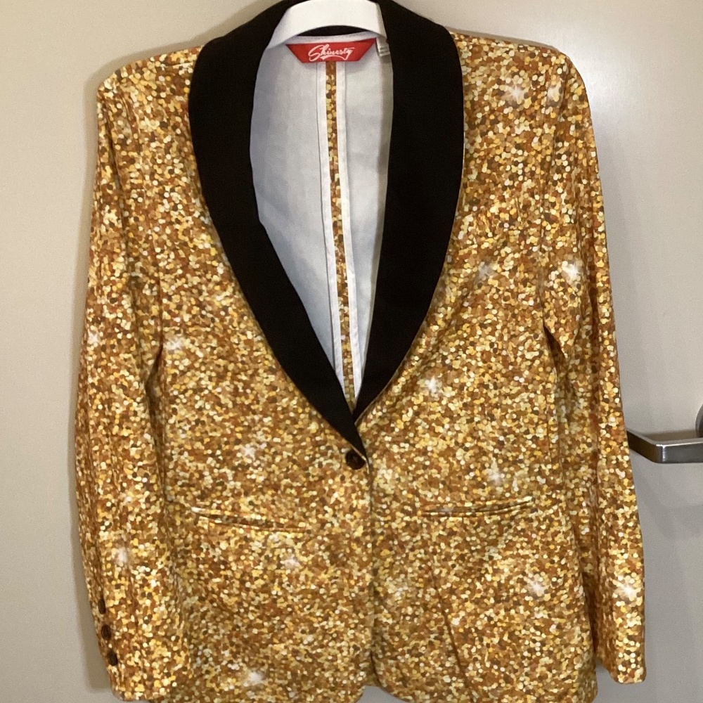 Shinesty The Gold Dust Lady Blazer Jacket Women's 6 Costume Suit Top Holiday